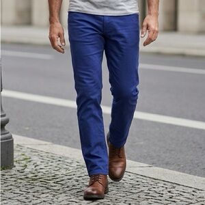 NWOT AWAY Men’s Travel “Staple Pant” Blue Modal Stretch - 38” x 32”